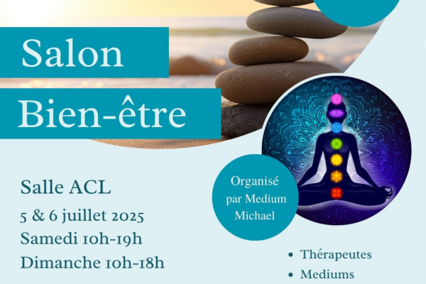 Me rencontrer au salon du bien-être à Geispolsheim les 5 & 6 juillet 2025